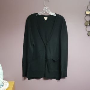 Black Button-Up Cardigan